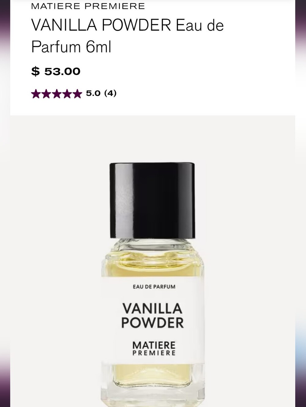 Matiere Premiere Vanilla Powder